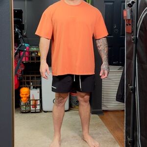 YOUNGLA Oversized Tee – Burnt Orange (XXL)